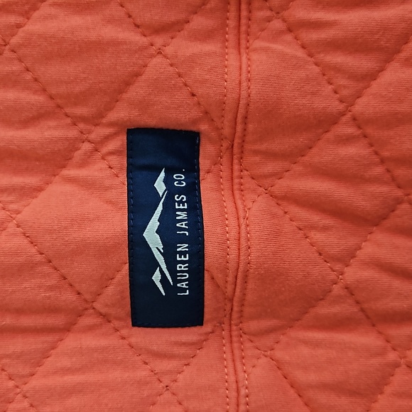 Lauren James PrepTec Quilted Quarter Snap Button Pullover Top Small - Picture 7 of 9